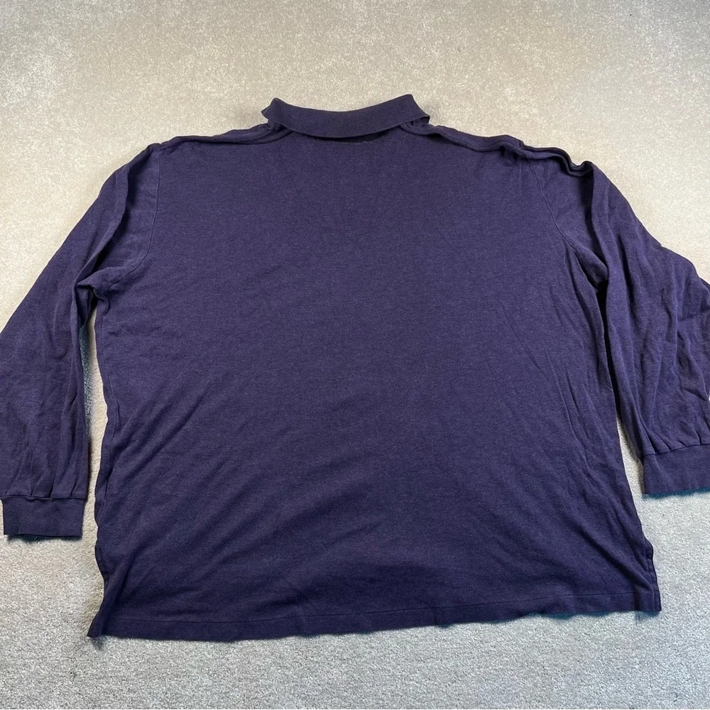 Polo Ralph Lauren Polo LS Purple Cotton Pima Interlock Collared Casual Men's XL
